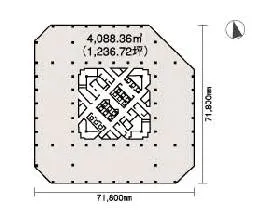 ゲートシティ大崎イーストタワーの基準階図面