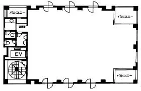 宮坂甲斐路ビルの基準階図面