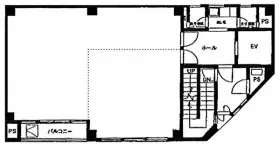 ユニオン小石川第2ビル(丸統)の基準階図面
