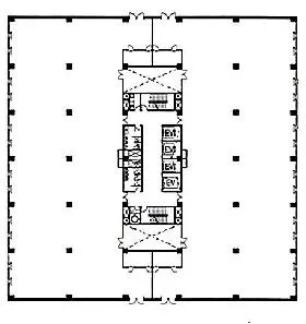 東京ダイヤビルディング1号館の基準階図面