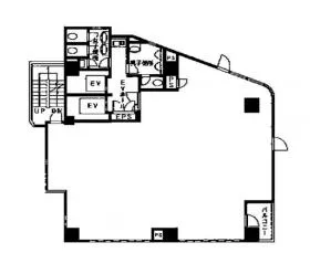 白山麻の実ビルの基準階図面