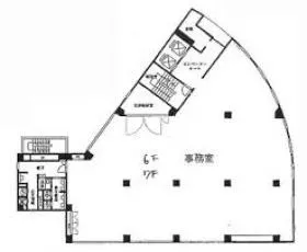 東熱新川ビルの基準階図面