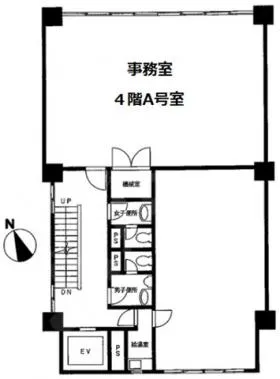 宝国ビルの基準階図面