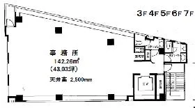 霞ヶ関MHタワーズ (旧グローリア)ビルの基準階図面