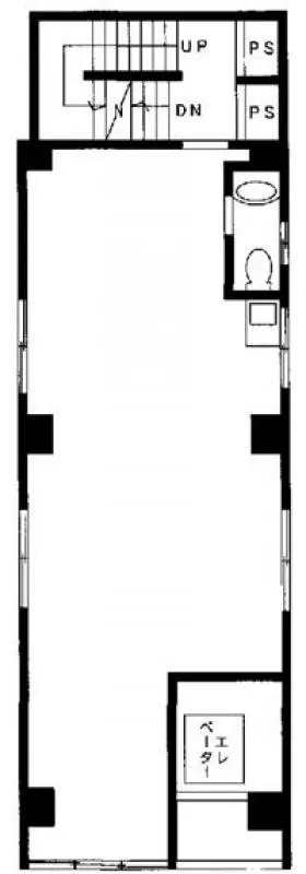 紀伊国屋ビルの基準階図面