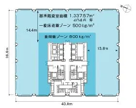 赤坂溜池タワーの基準階図面