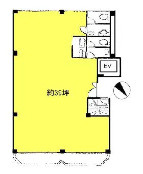 玉柳ビル(旧:テシコ六番町ビルの基準階図面