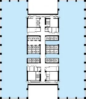 浜松町ビルディングの基準階図面