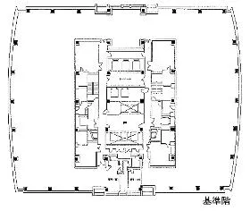 ニューピア竹芝サウスタワーの基準階図面