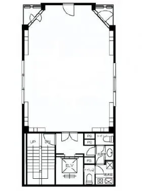 乃木坂パークフロントビルの基準階図面
