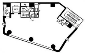 フォーシーズ溜池山王ビルの基準階図面