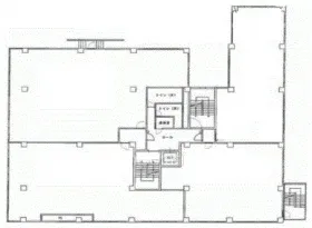 生泉市ヶ谷ビルの基準階図面