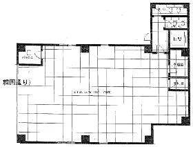 淡路町駅前ビルの基準階図面
