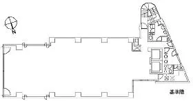 ランディック第2虎ノ門ビルの基準階図面
