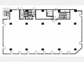 A-RISE御徒町(旧グリーンオーク御徒町)ビルの基準階図面