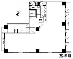 NF(中目黒深澤)ビルの基準階図面