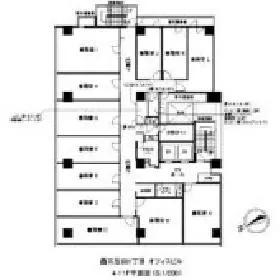 アイオス五反田駅前ビルの基準階図面