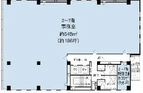 KDX新横浜ビルの基準階図面