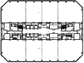 幕張テクノガーデンD棟の基準階図面