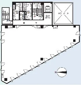厚木NIビルの基準階図面