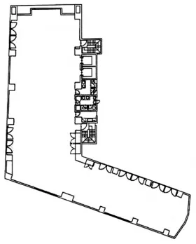 ACN田町(旧:EDGE芝4丁目)ビルの基準階図面