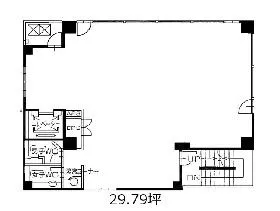 風雲堂別館ビルの基準階図面