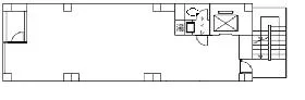 田中ビル別館の基準階図面