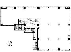 MUPRE東池袋(旧:イムーブル・コジマ)ビルの基準階図面