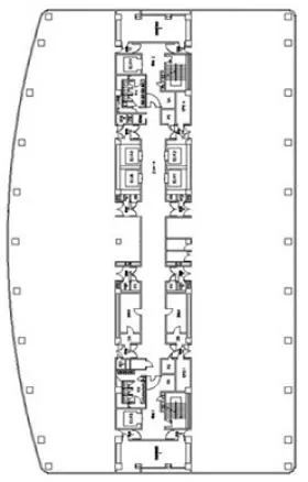 大宮ソニックシティの基準階図面