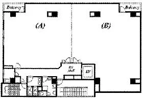 メットライフ山下町(旧フューチャー山下町)ビルの基準階図面