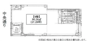 Akiba1131ビルの基準階図面