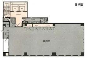 新虎サウスビル(旧ニッセイエブロビル)の基準階図面
