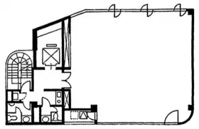 内藤町ビルディングの基準階図面