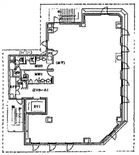 神保町須賀ビルの基準階図面
