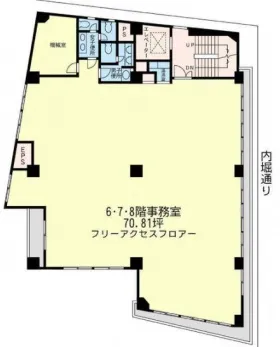 矢野ビルの基準階図面