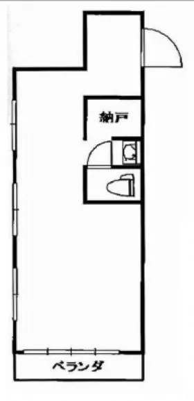 目黒第1花谷ビルの基準階図面
