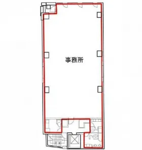 平河町昭和ビルの基準階図面