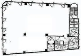 日本橋・浜町ビルの基準階図面