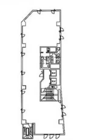 麹町志村ビルの基準階図面