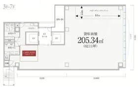PMO神田岩本町ビルの基準階図面