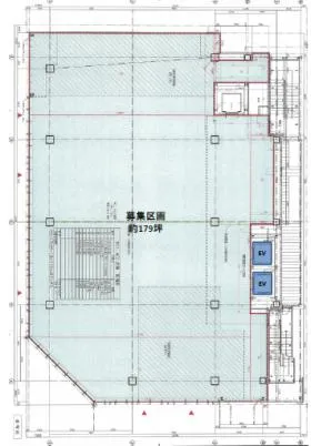 仮)ヒューリック渋谷公園通りビルの基準階図面