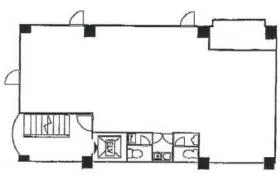ウィンド入船ビルの基準階図面