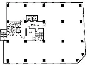 ダヴィンチ小川町ビルの基準階図面