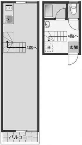F・S南青山ビルの基準階図面