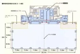 Shinagawa HEARTビルの基準階図面