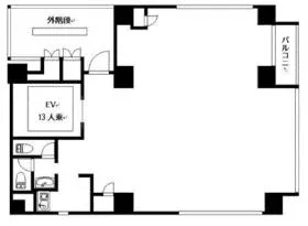 ブレステン西新宿の基準階図面