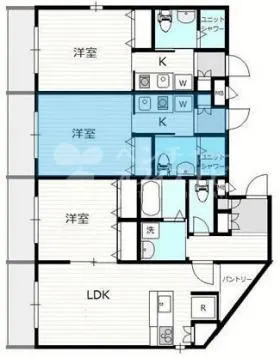 Yoyogi terraceの基準階図面