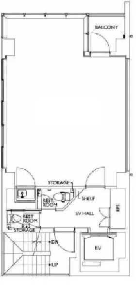 フローラル秋葉原ビルの基準階図面