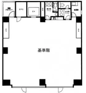 西新宿ダイヤモンドビルの基準階図面