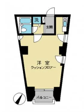 小石川ウォールズビルの基準階図面